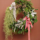Blush Pink Holiday Wreath